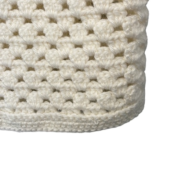 Handmade Knit Cream Coloured Vest - Size Large - Picture 4 of 8